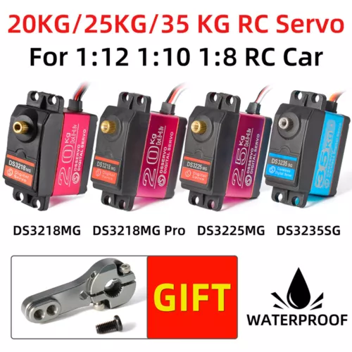 180/270° DS3218 DS3225 DS3235 20KG 25KG 30KG 35KG Metal Gear Digital Servo US