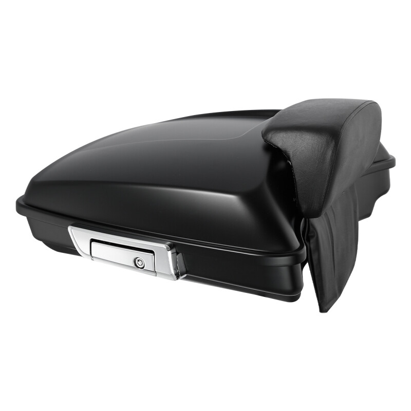 Matte 5.5" Razor Trunk Pad Solo Rack Fit For Harley Touring Road Glide 14-25