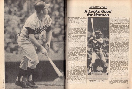 1973 Dell Baseball magazine Dick Allen, Chicago White Sox Hank Aaron Braves GOOD - Picture 6 of 7