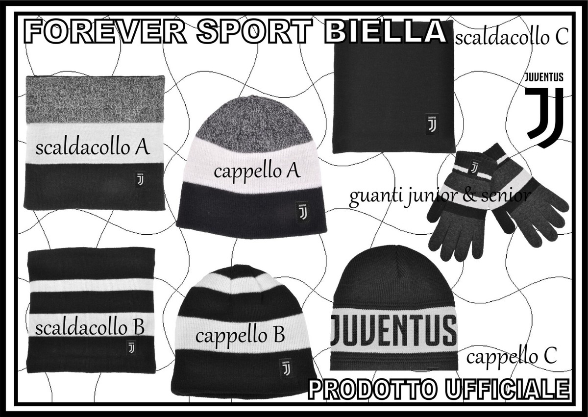 GUANTI CAPPELLI SCALDACOLLO JUVENTUS FC ORIGINALI - Main Image
