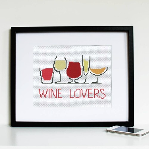 Funny Wine Cross stitch Pattern Wine Sayings Embroidery - 5 pdfs USB Flash Drive - Picture 20 of 23