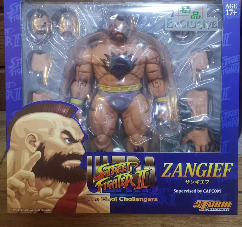 ZANGIEF Street Fighter II Action Figure para Fãs, Storm Toys, Conjunto  completo, 6 '', Em Stock, 1:12