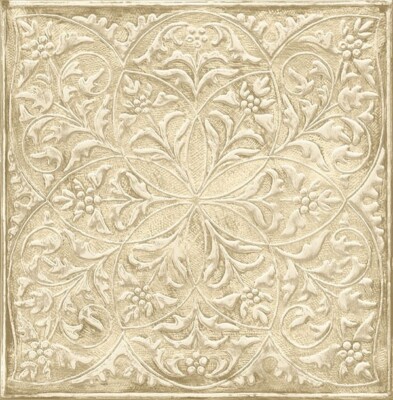 Villa Toscana Vanilla Wall or Ceiling Tiles on Unpasted Wallpaper LB30507