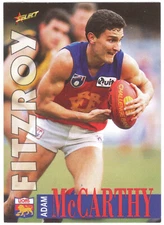 1996 AFL SELECT (SERIES 1) FOOTBALL CARD - 201 Adam McCARTHY (FITZROY LIONS)
