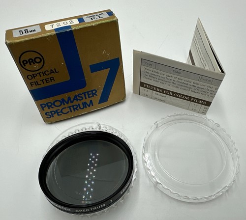 Vintage Promaster Spectrum 7 58MM CPL Polarizer Optical Filter Japan Made - Picture 2 of 12