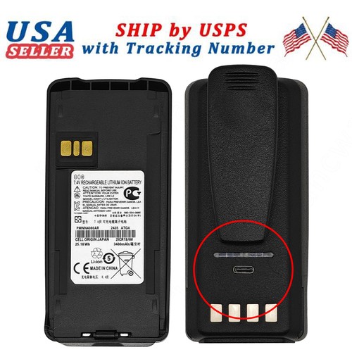 Type-C Battery For Motorola EP350 CP185 CP476 CP477 CP1600 CP1200 PMNN4080A - Picture 8 of 9