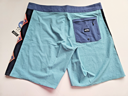 Billabong Men's 38 D Bah Board Shorts Blue Aqua Green Air Lite Boardies NWT - Picture 2 of 3