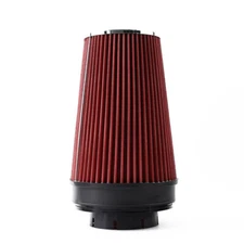 4" RED Truck Long Performance High Flow Cold Air Intake Cone Dry Filter