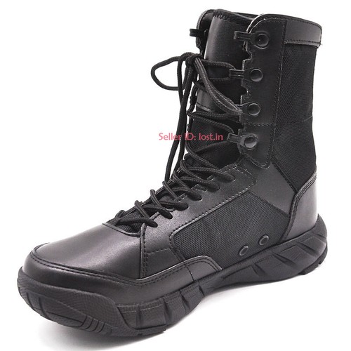 Men's Outdoor Army Military Tactical Work Boots Desert Leather Combat SWAT Shoes - Picture 5 of 19