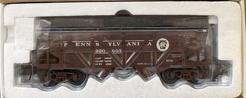 *K-Line K6255-1891 PRR 2-Schächte außen verspannter Trichter mit echter Kohleladung Straße #220963 - Bild 1 von 7