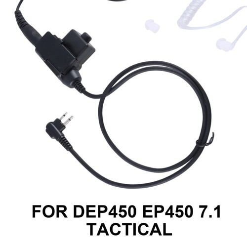 Throat Vibration PTT Mic Air Tube Headsets for DEP450 EP450 CP200D CP200 - Zdjęcie 4 z 8