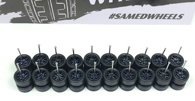 10 set thunder 10mm black black tire #83