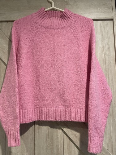 Old Navy Long Sleeve Pullover Sweater Women's Size Small Pink Chunky Warm