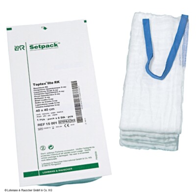 Setpack Toptex lite Bauchtücher steril 20 x 30 cm, weiß, 4-lagig (2 Stck.)