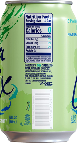 Lacroix Sparkling Water, Lime, 12 Fl Oz (Pack of 8) - Picture 5 of 14