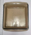 Vintage Pyrex #222 Amber Brown 2.0 L 21x21x5 cm Square Baking Dish (K121)