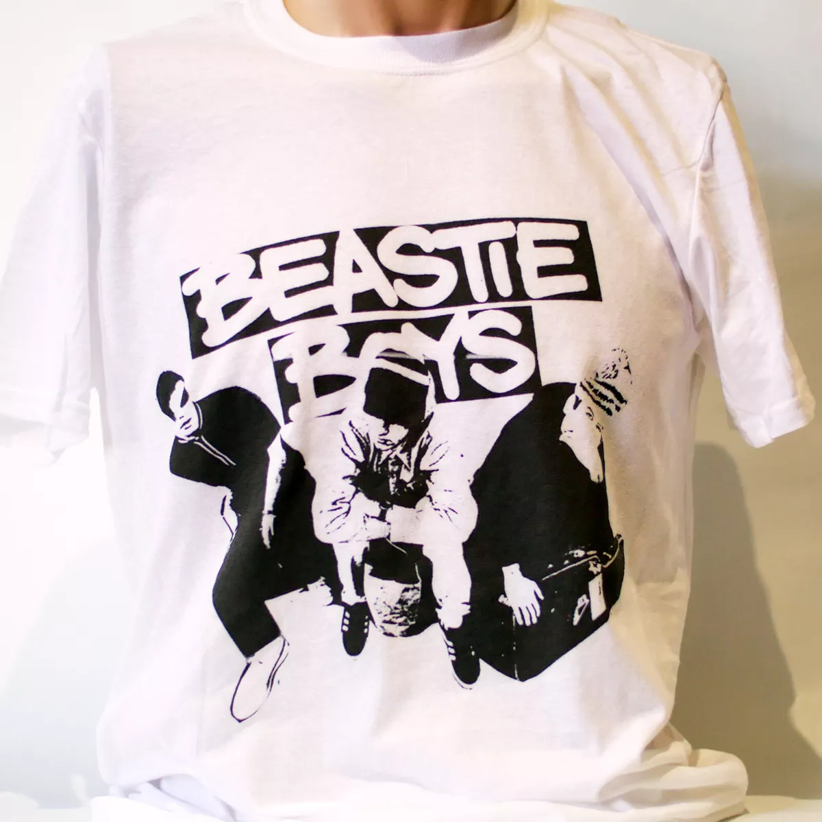 Beastie Boys Hip Hop Punk Rock Short Sleeve White Unisex T shirt S 3XL