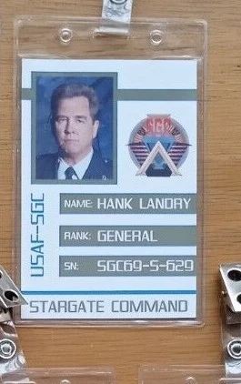 Stargate Movie - SG-1 - Atlantis Crew - Clip-on ID Photo Pass Badge Set Prop - Picture 22 of 34