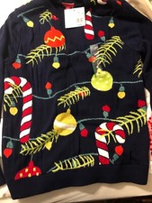 Ugly Christmas Sweater Size Medium NWT Christmas Ornaments, Lights Etc. Unisex