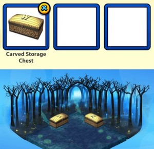 2021 Webkinz DELUXE DAY April Prize: Carved Storage Chest (stores items!)