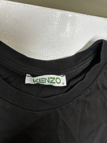 Kenzo Paris Tiger Graphic T-Shirt Size M Black 100% Cotton Designer Fashion - Picture 2 of 4