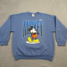 Vintage Disney Mickey Mouse Sweatshirt size XL Tultex Sherry MFG Fleece Sweater