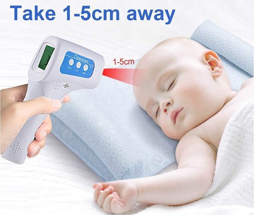 Berrcom Termometro a infrarossi febbre neonato digitale frontale senza contatto - Picture 3 of 5