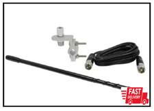 Mirror Mount Fiberglass CB Antenna Kit in Black, 3 Ft.