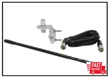 Mirror Mount Fiberglass CB Antenna Kit in Black, 3 Ft.