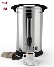 Commercial Coffee Urn 100/120 Cup Stainless Steel Coffee Dispenser Fast Brew