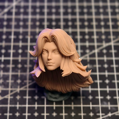 1/10 Scale The Invisible Woman Head Sculpt Unpainted Fit 7" Neca Figure V1 Style - Picture 3 of 4