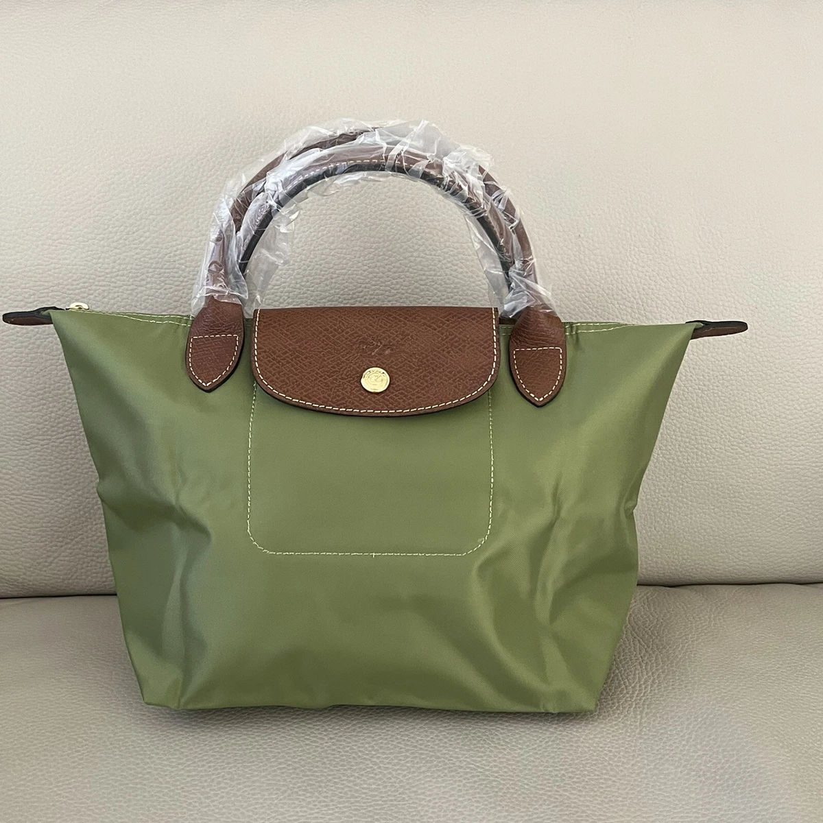 Longchamp Le Pliage Original Small Handbag in Lichen Green