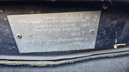 TOYOTA CAMRY SK20 08/1997-09/2000 BOOTLID NON SPOILER TYPE - Picture 11 of 12