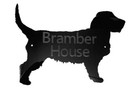 Basset Fauve de Bretagne Large Dog Door House Name Sign Plaques in Black