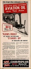1945 a Champlin Motor Oil N Hexane Enid Snow Plow Cleveland Tractor Photo Ad