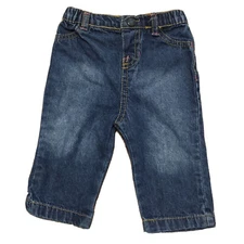 Circo Baby Girl Jeans 9M Pull-On Denim Pants Elastic Waist Casual Bottoms