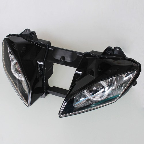 For Yamaha YZF R6 06-07 Assembly Headlight Red Devil White Angel Eye Projector - Picture 4 of 8