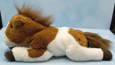 Fao Schwarz Adopt a Pet 15" Horse Pony Plush 2020 Brown White Stuffed Animal Toy