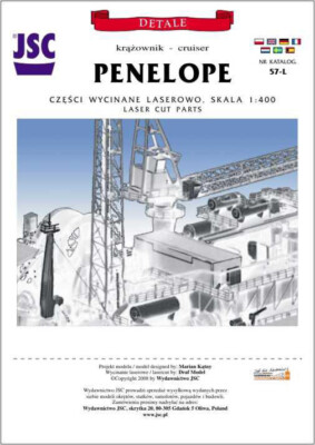 Modell-Zubehörsatz Lasercutsatz für Penelope & Spey 1:400 JSC