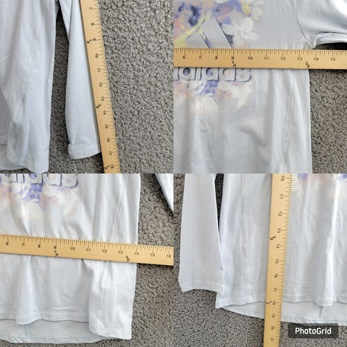 adidas 2-Pc. Long-Sleeve T-Shirt & Printed Leggings Set Little Girls 5 Halo Blue - Picture 11 of 22