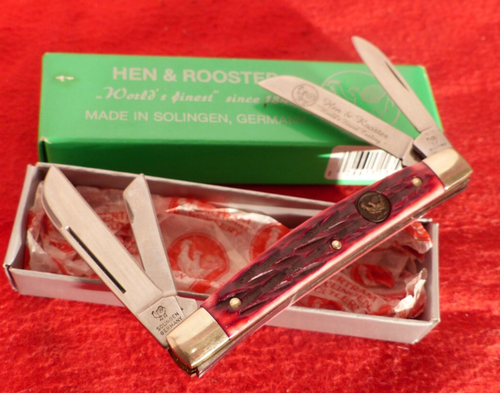 Hen & Rooster Germany 364S-BS Red Bone 3-5/8" 4 Blade Congress knife MIB