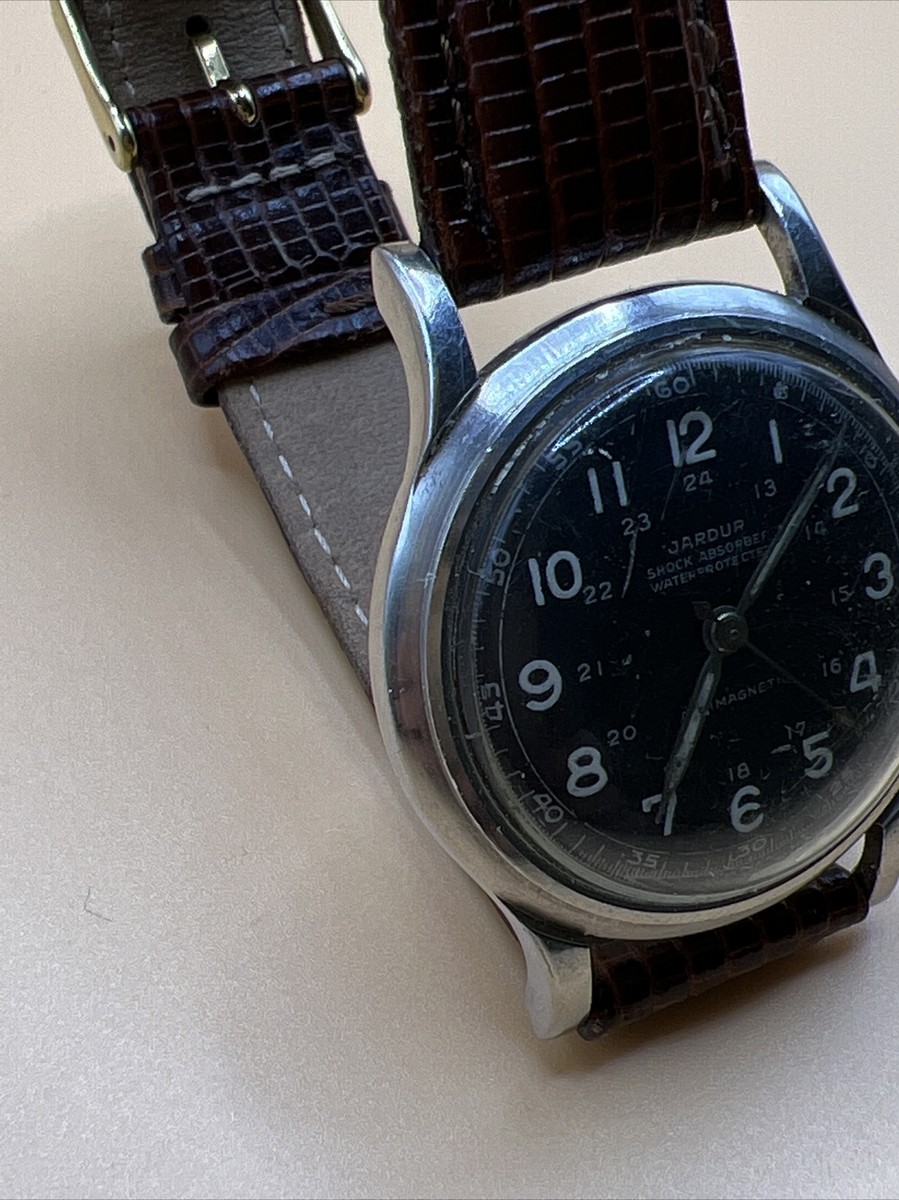 Vintage Super Rare JARDUR pilot Watch working
