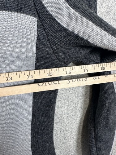 Maglione Athleta Donna Piccolo Grigio Heather Nero Casual Manica Lunga - Foto 7 di 12