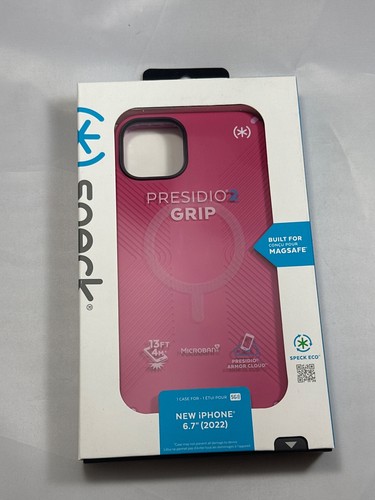 Speck Presidio2 Grip Case for iPhone 14 Plus - Digital/Blossom Pink - Picture 1 of 2