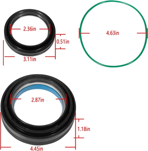 1998-2004 Ford F250 F350 F450 F550 Excursion 4x4 Front Axle Vacuum Seal O Ring - Picture 8 of 13