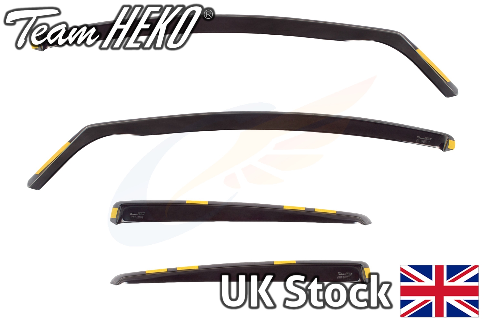 FORD FOCUS mk3 Saloon Hatchback 4/5D 2011up 4pc Wind Deflectors Heko