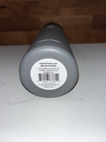 New Hydro Flask Wide Mouth with Flex Sip Lid Bottle 20 oz Stone W20BCX010 - 第 2/2 張圖片