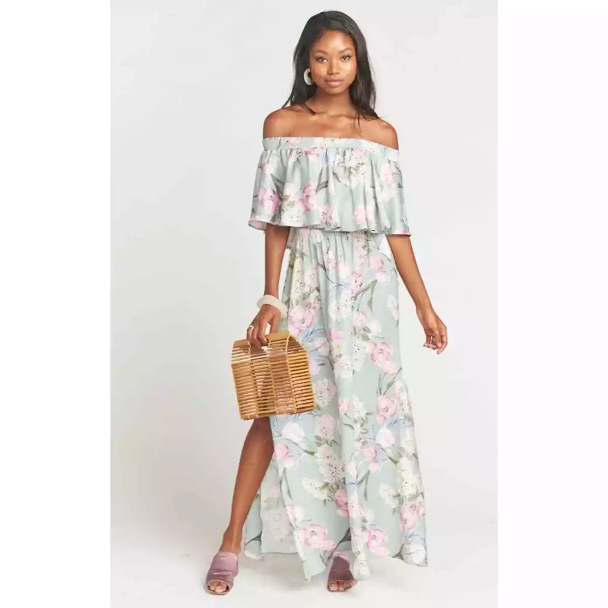 Show Me Your Mumu Hacienda Maxi Dress in Primavera Floral, Size Large | eBay