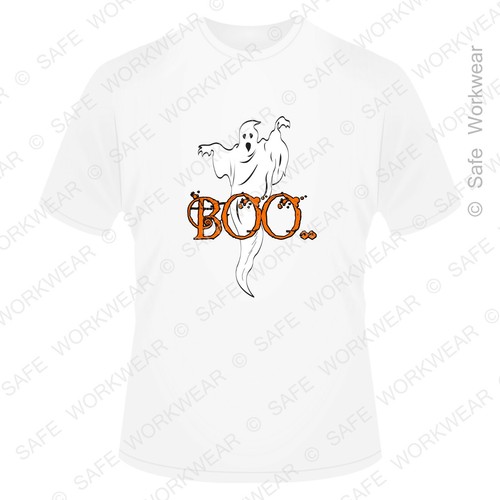 Halloween Horror BOO T-shirt -D4- The Ghost - for Mens-Ladies-Kids - Picture 4 of 6