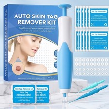 2-in-1 Micro Auto Skin Tag Remover Pen Tool Kit Painless Wart Skin Tag Removal